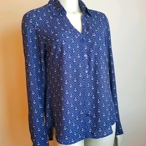 Express The Portfino Shirt Nautical & amazing sz M